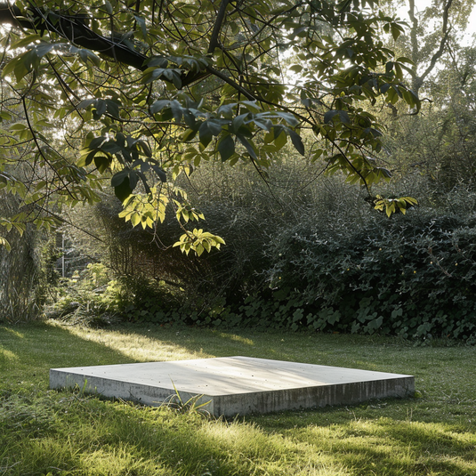 How to build a concrete shed base