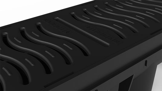 Two interlocking drain channels connected