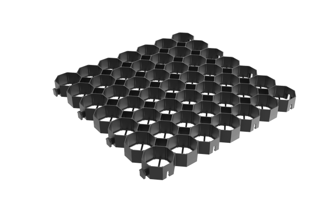 Honeycomb gravel grid design by IBRAN