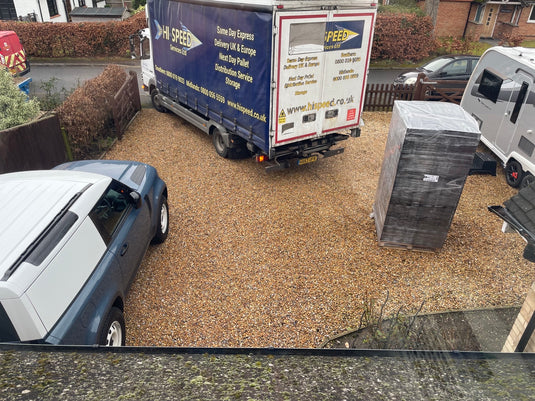 Pallet proof gravel driveway