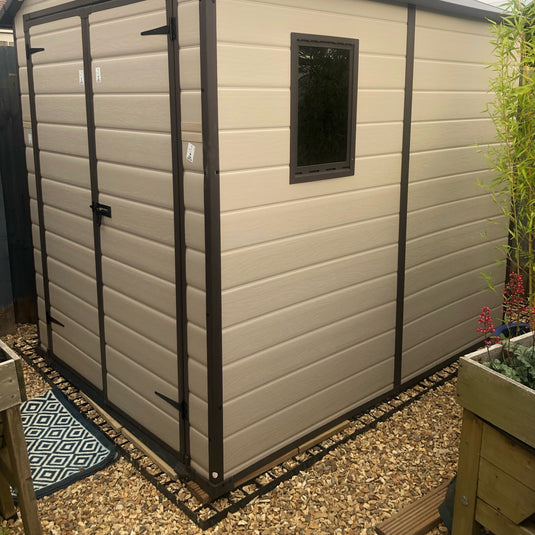 Plastic shed base grid kit