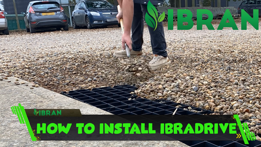 How to install gravel parking grids for driveways, parking lots and pathways