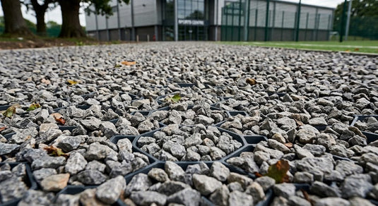 Gravel grid pathway