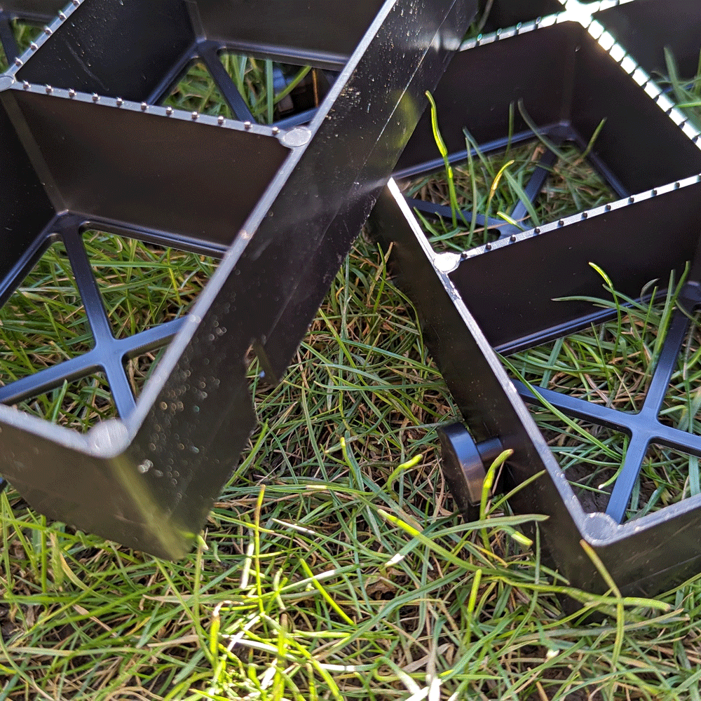 IBRAN-X Grass Grids are easy to install and connect together quickly