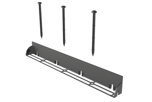 Separation divider for lawn and gravel pathways