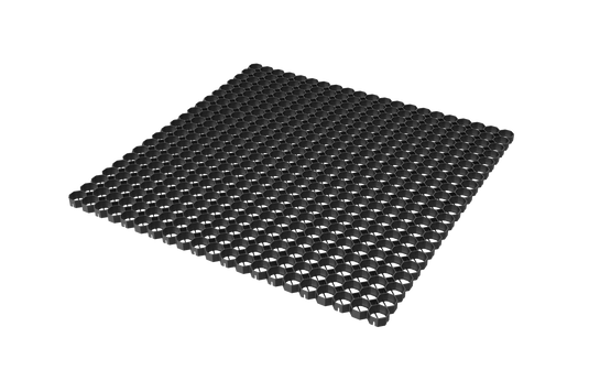 Example of how to connect 9 gravel grids together to create a 1.5m x 1.5m area