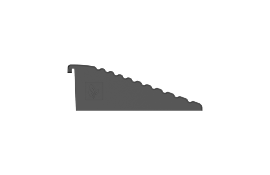 Side view of how IBRAN-V ramps for gravel grids connect