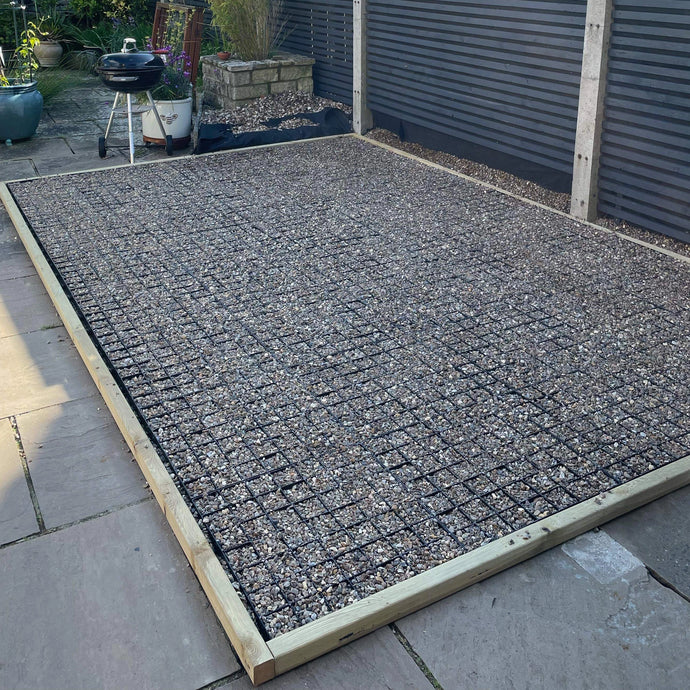 Plastic shed base grids kit