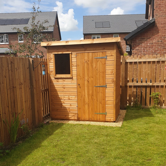 Garden shed on top of plastic shed base kit