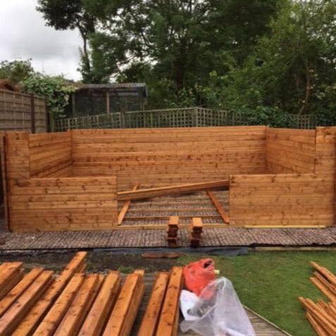 Cargue la imagen en el visor de la galería, Building a shed on top of shed base grids
